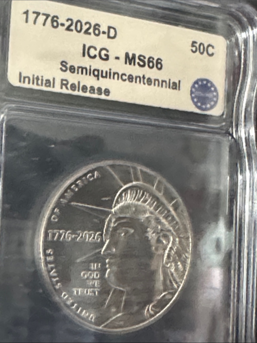 Semiquincentennial 1776-2026 Silver Half Dollar - Silver